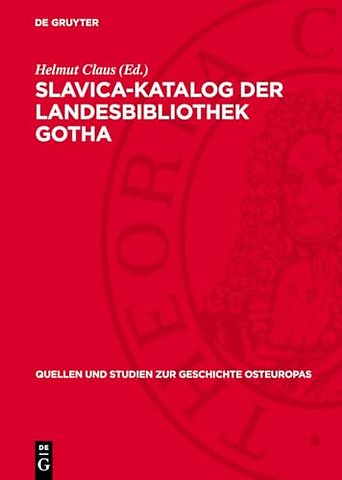 Slavica–Katalog der Landesbibliothek Gotha