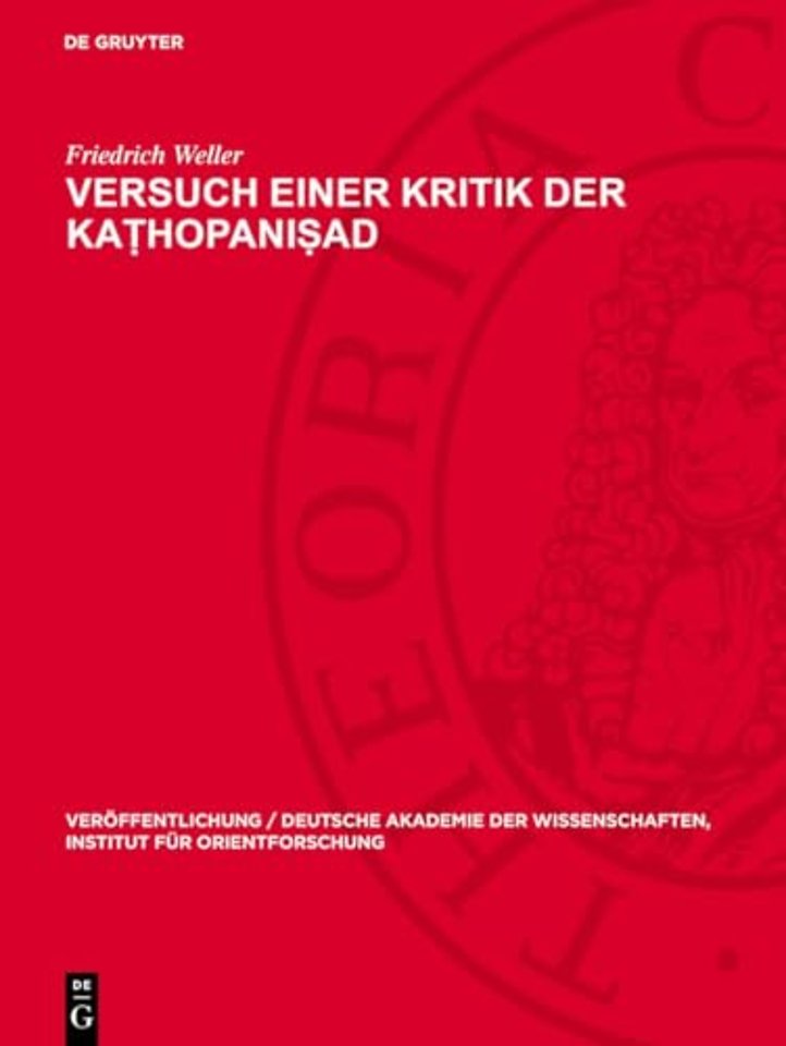 Versuch einer Kritik der Kathopanisad