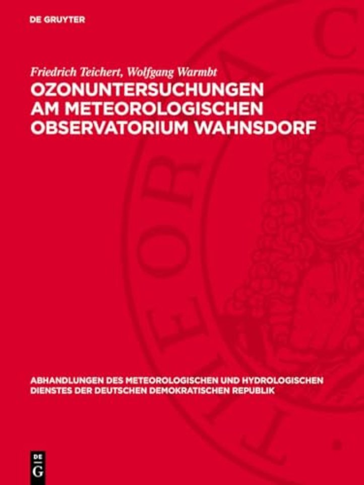 Ozonuntersuchungen am Meteorologischen Observatorium Wahnsdorf
