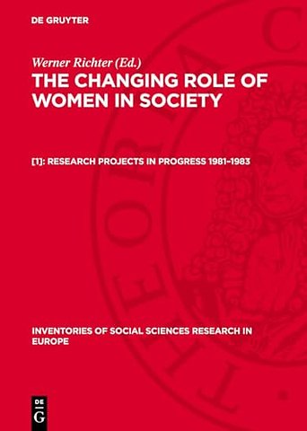 Research Projects in Progress 1981–1983