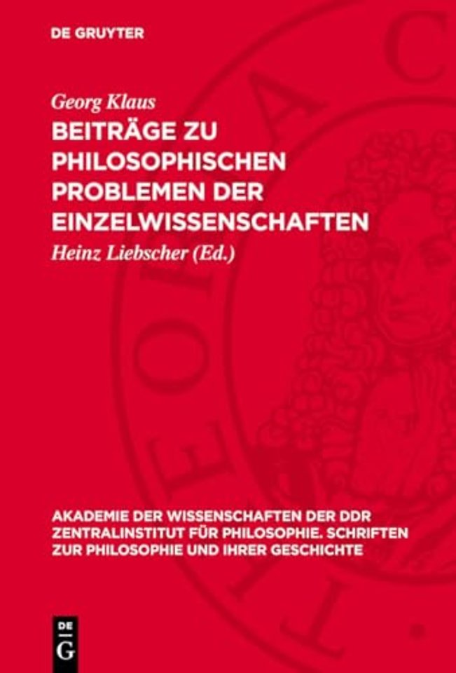 Beitrage zu philosophischen Problemen der Einzelwissenschaften