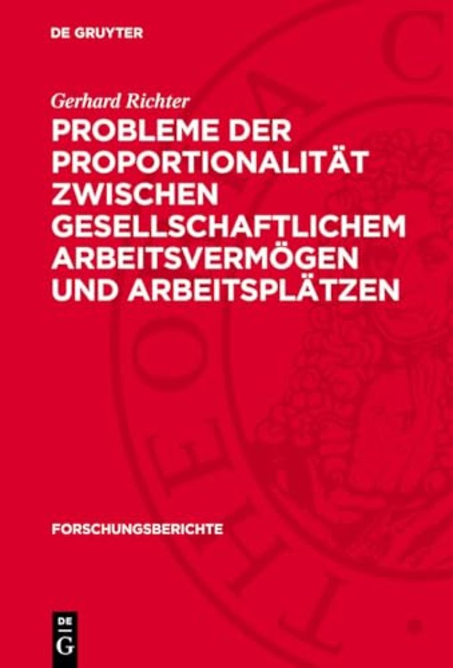 Probleme der Proportionalität zwischen gesellsch – (insbesondere in der volkseigenen Industrie)