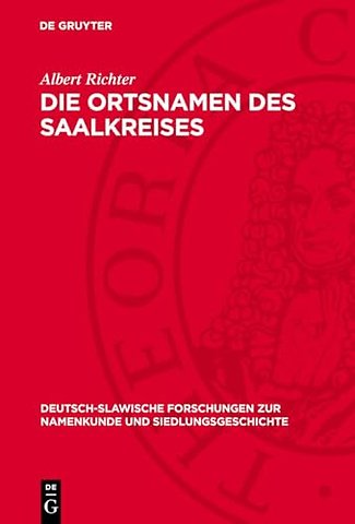 Die Ortsnamen des Saalkreises