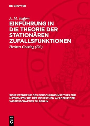 Einführung in die Theorie der stationären Zufallsfunktionen