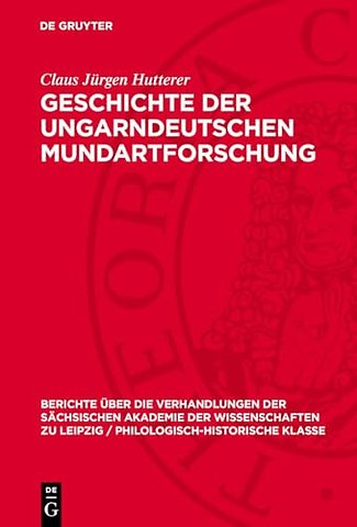 Geschichte der ungarndeutschen Mundartforschung
