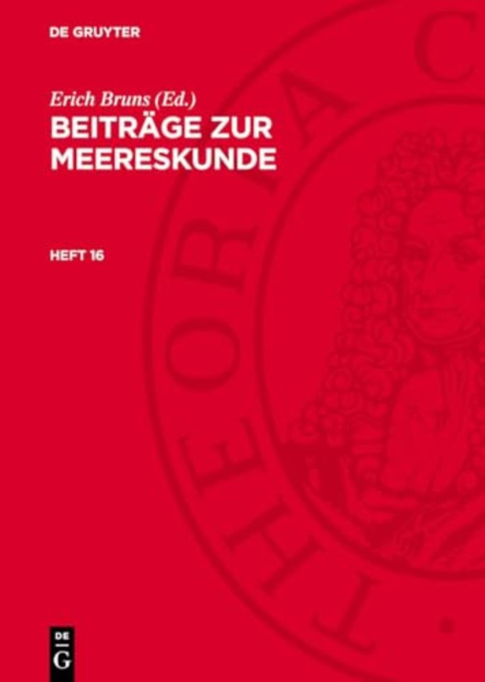 Beitrage zur Meereskunde. Heft 16
