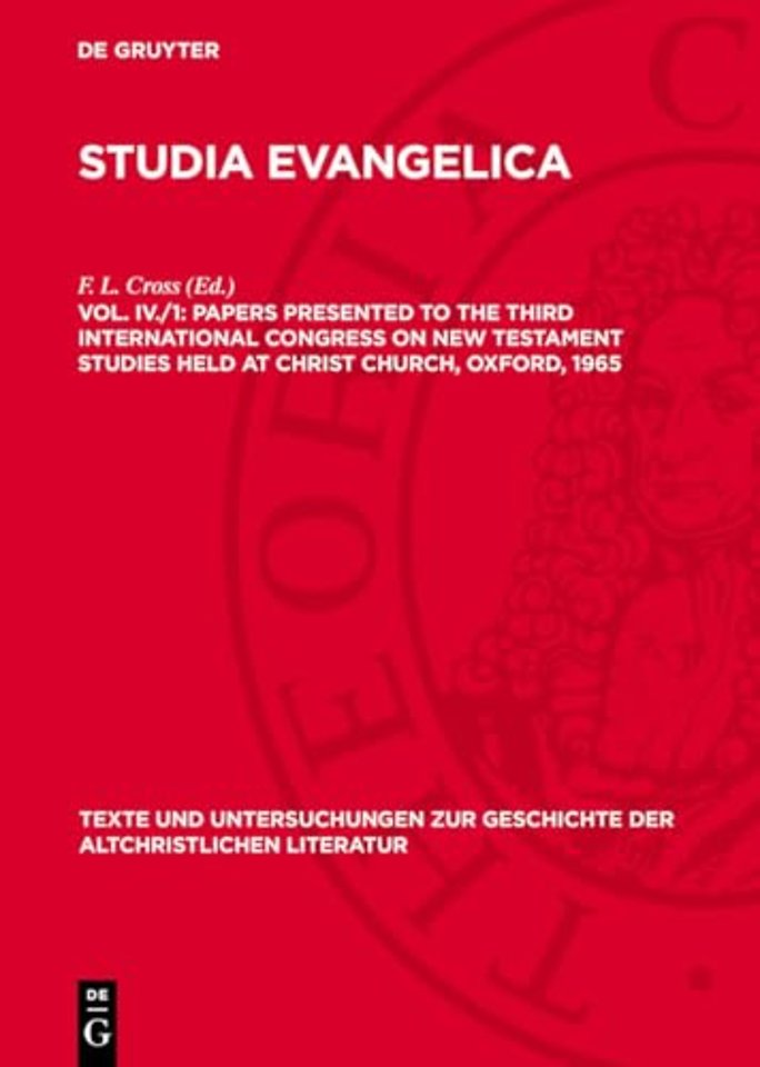 Papers presented to the Third International Cong – Part I: The New Testament Scriptures