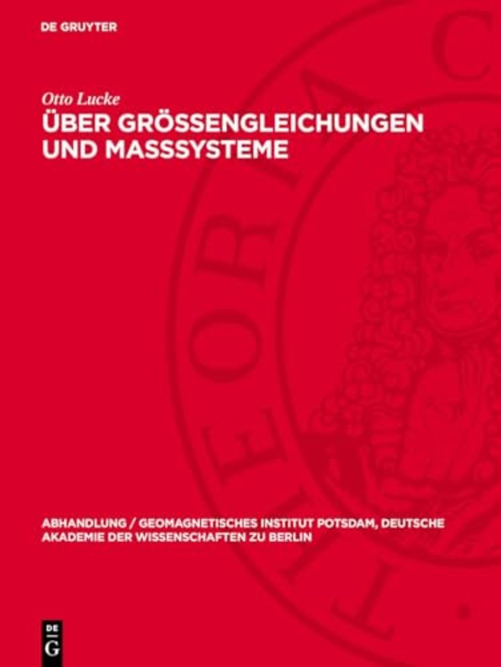 Über Gröβengleichungen und Maβsysteme