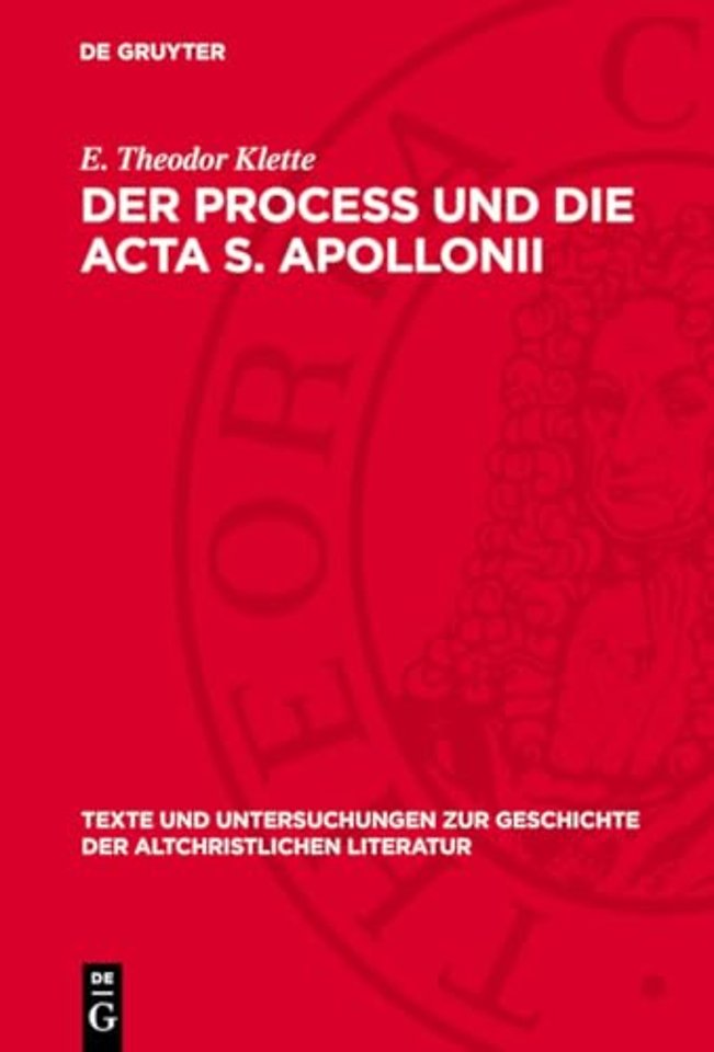 Der Process und die Acta S. Apollonii