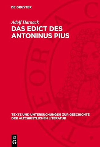 Das Edict des Antoninus Pius