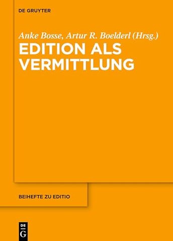 Edition als Vermittlung