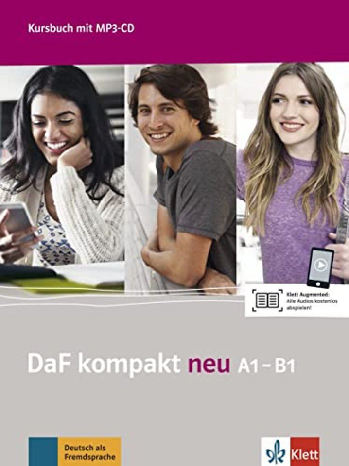 DaF kompakt neu, Kursbuch A1-B1 + MP3-CD