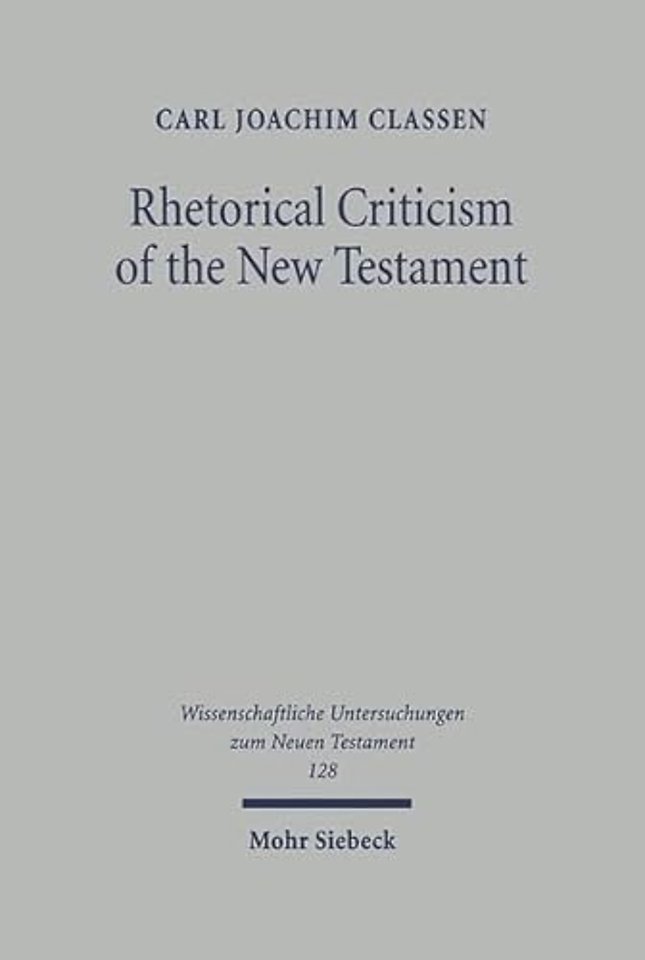 Rhetorical Criticism of the New Testament