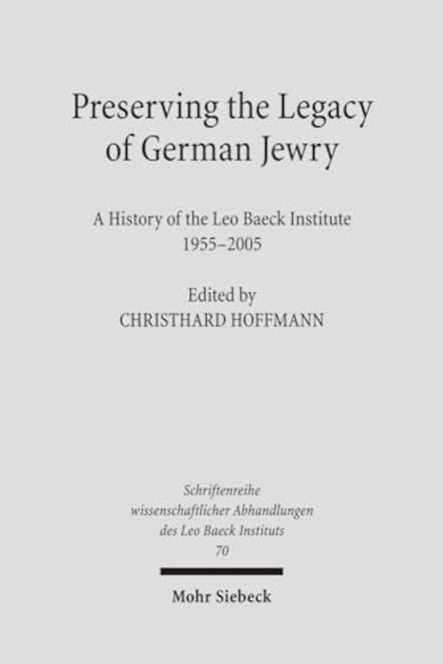 Preserving the Legacy of German Jewry
