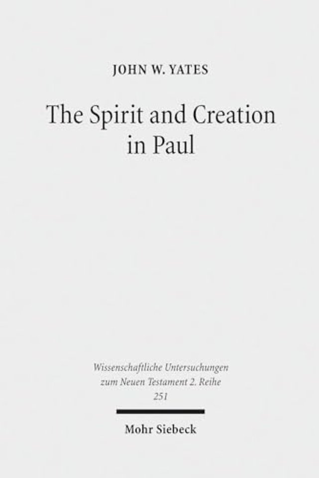 The Spirit and Creation in Paul