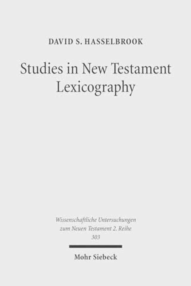 Studies in New Testament Lexicography
