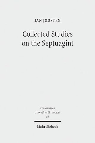 Collected Studies on the Septuagint