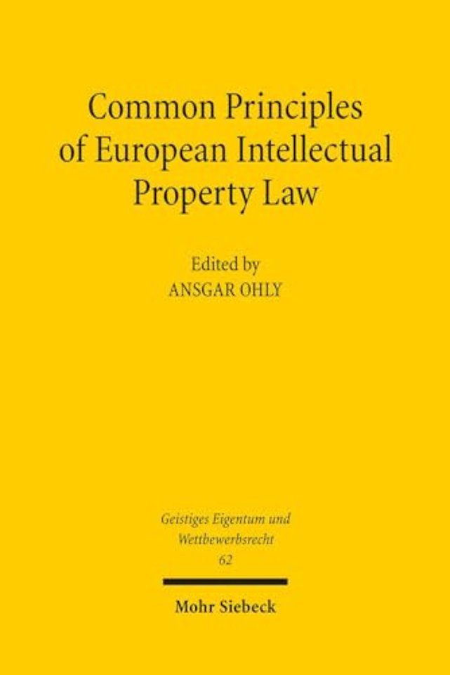 Common Principles of European Intellectual Property Law
