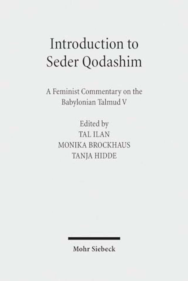 Introduction to Seder Qodashim