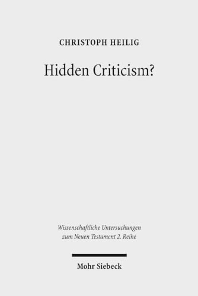 Hidden Criticism?