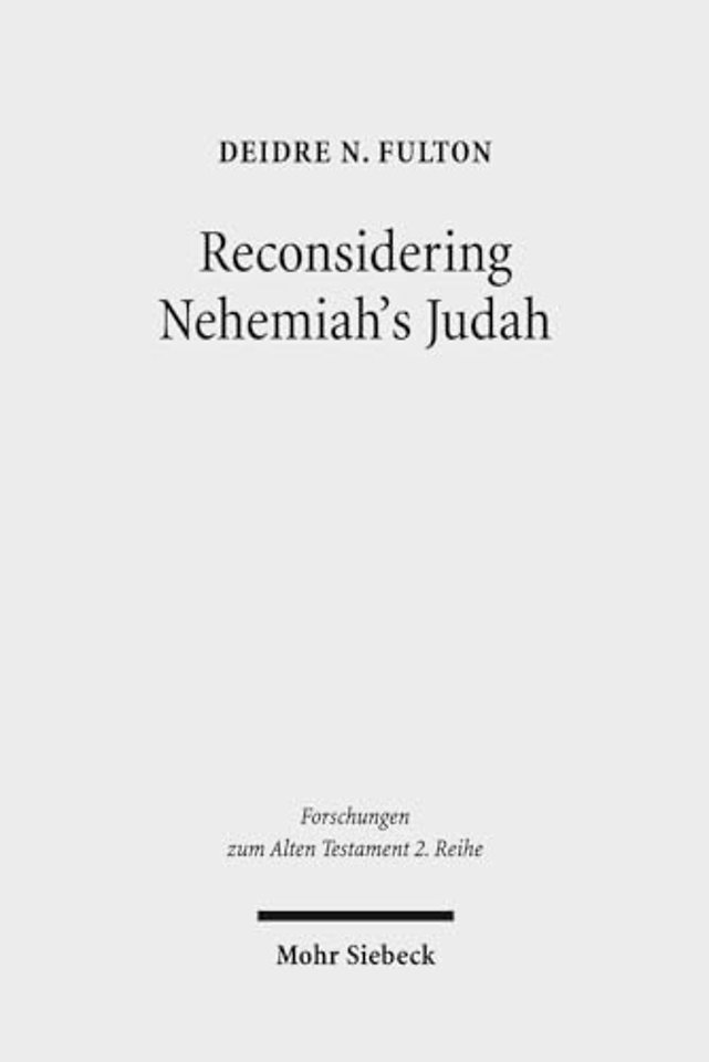 Reconsidering Nehemiah's Judah