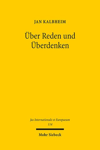 Über Reden und Überdenken