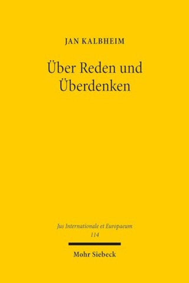 Über Reden und Überdenken