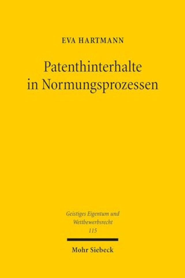 Patenthinterhalte in Normungsprozessen