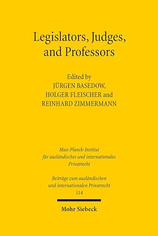 Legislators, Judges, and Professors