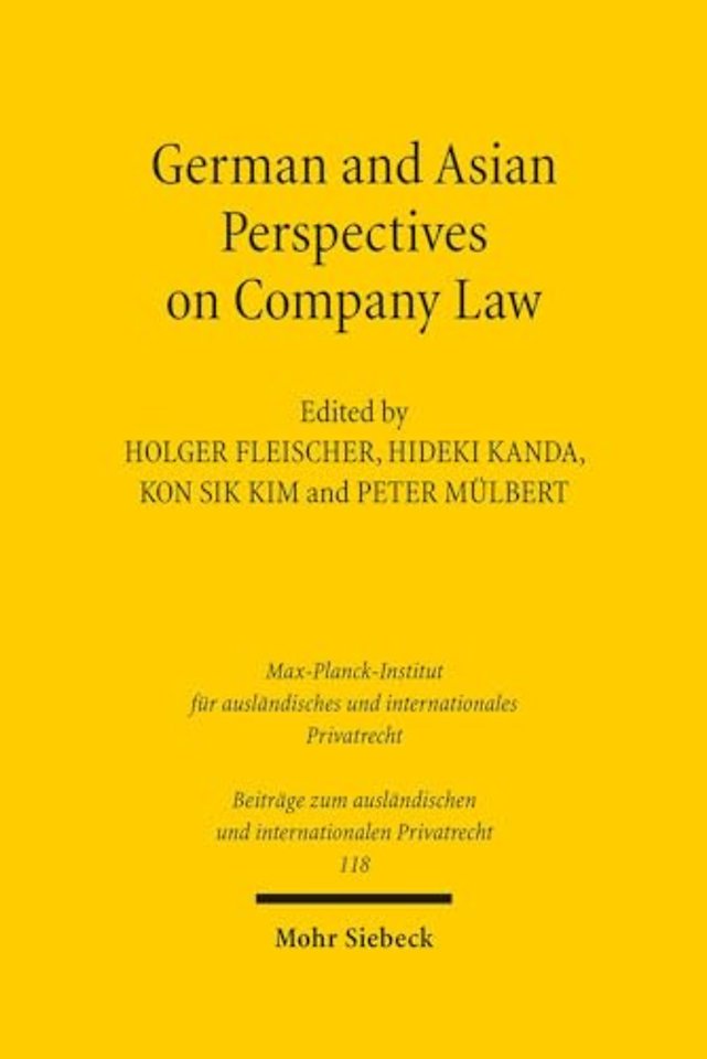 German and Asian Perspectives on Company Law