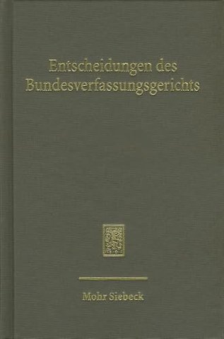 Entscheidungen des Bundesverfassungsgerichts (BVerfGE)