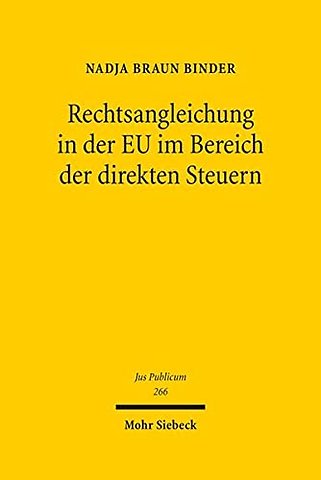 Rechtsangleichung in der EU im Bereich der direkten Steuern