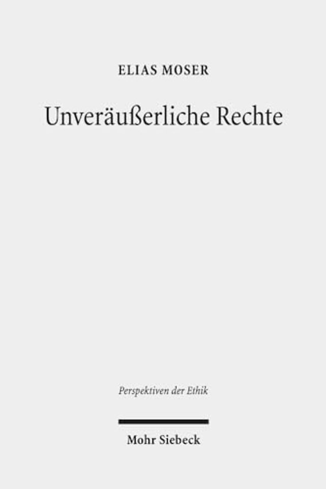 Unveraußerliche Rechte