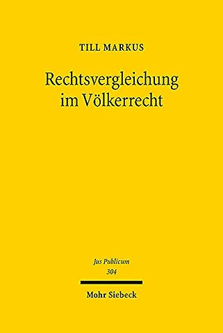 Rechtsvergleichung im Volkerrecht