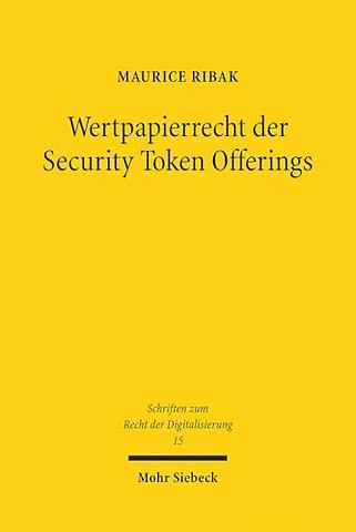 Wertpapierrecht der Security Token Offerings