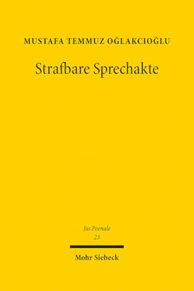 Strafbare Sprechakte