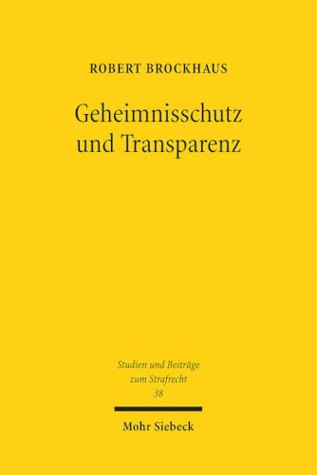 Geheimnisschutz und Transparenz