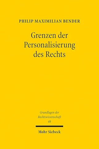 Grenzen der Personalisierung des Rechts