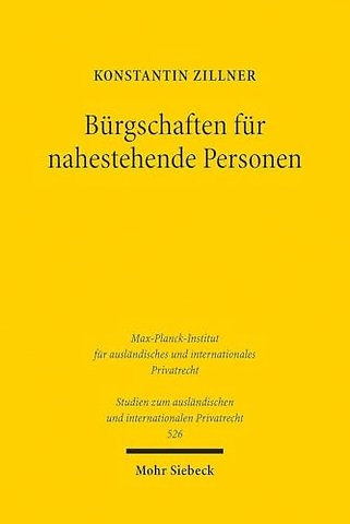Burgschaften fur nahestehende Personen