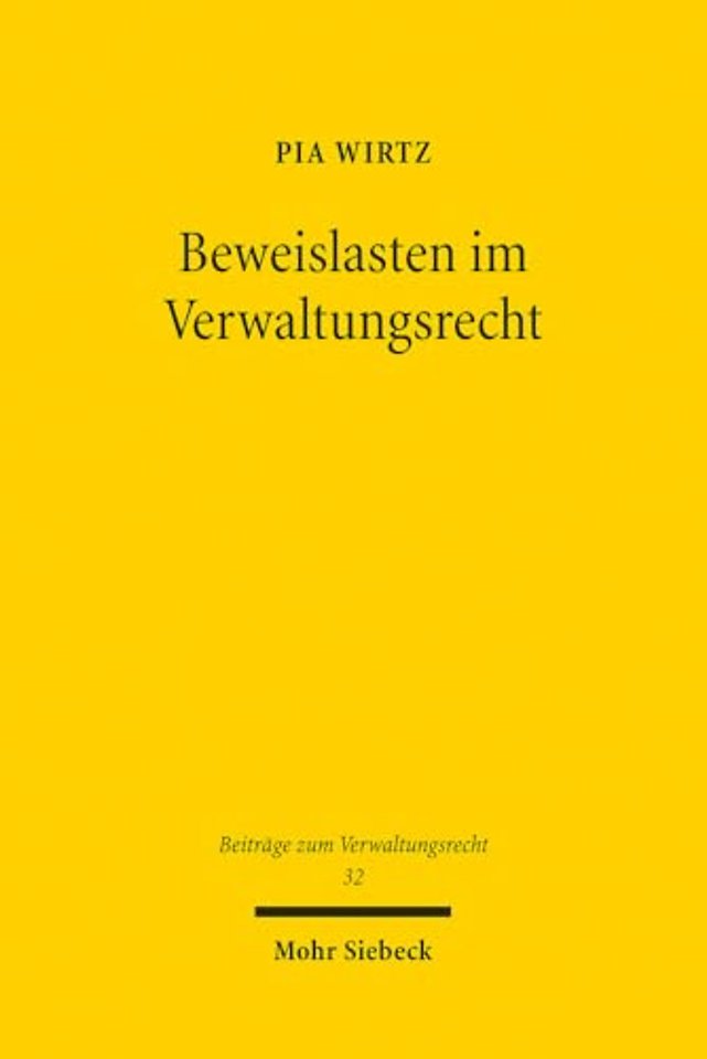 Beweislasten im Verwaltungsrecht