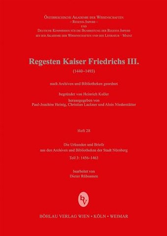 Die Urkunden und Briefe aus den Archiven und Bibliotheken der Stadt Nurnberg