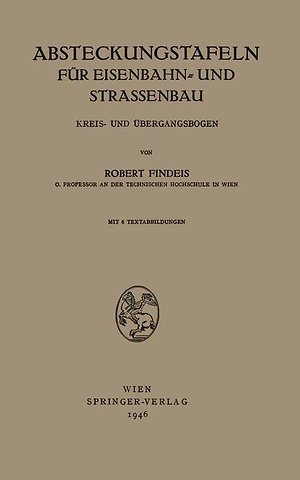 Absteckungstafeln für Eisenbahn- und Strassenbau