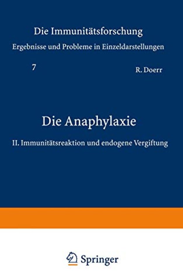 Die Anaphylaxie
