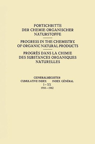 Generalregister / Cumulative Index / Index Général I–XX (1938–1962)