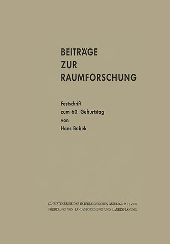 Beiträge zur Raumforschung