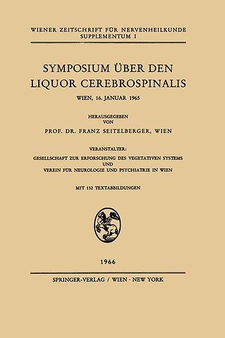 Symposium Über den Liquor Cerebrospinalis