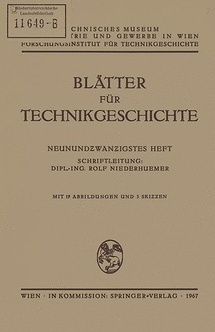 Blätter für Technikgeschichte