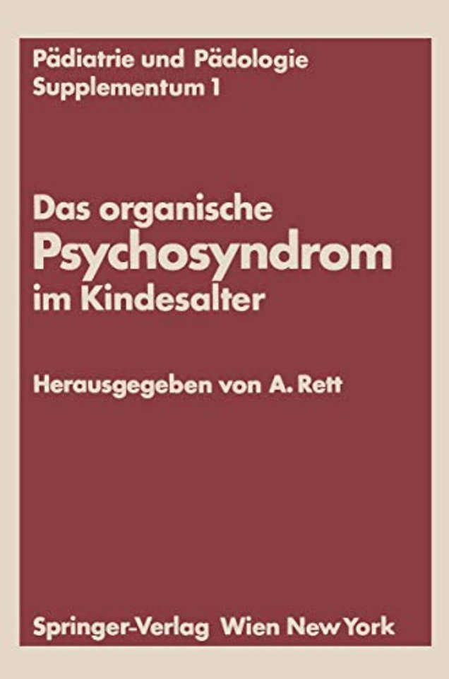 Das organische Psychosyndrom im Kindesalter