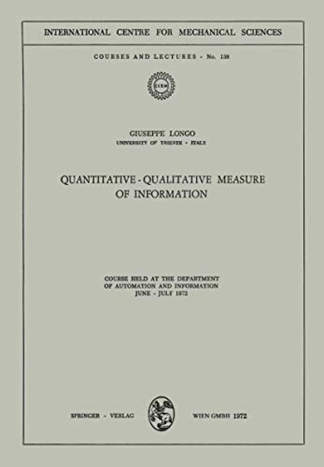 Quantitative-Qualitative Measure of Information