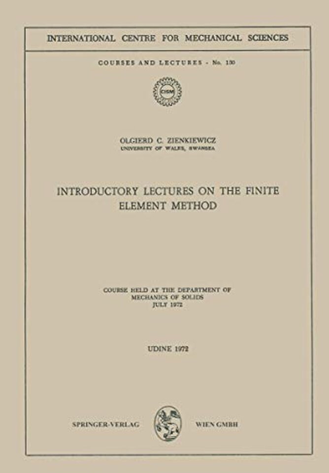 Introductory Lectures on the Finite Element Method